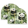 thumbnail image 2 of BZSMCE Napkin Holder Creative Pandas Among Bamboo Bliss Pattern Classic Napkin Holders, 2 of 9
