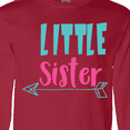 thumbnail image 4 of Inktastic Little Sister, Younger Sister, Arrow - Blue Pink Long Sleeve T-Shirt, 4 of 5