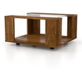 thumbnail image 4 of Mesa De Centro Maderkit Con Vidrio Color Caramelo marron, 4 of 6