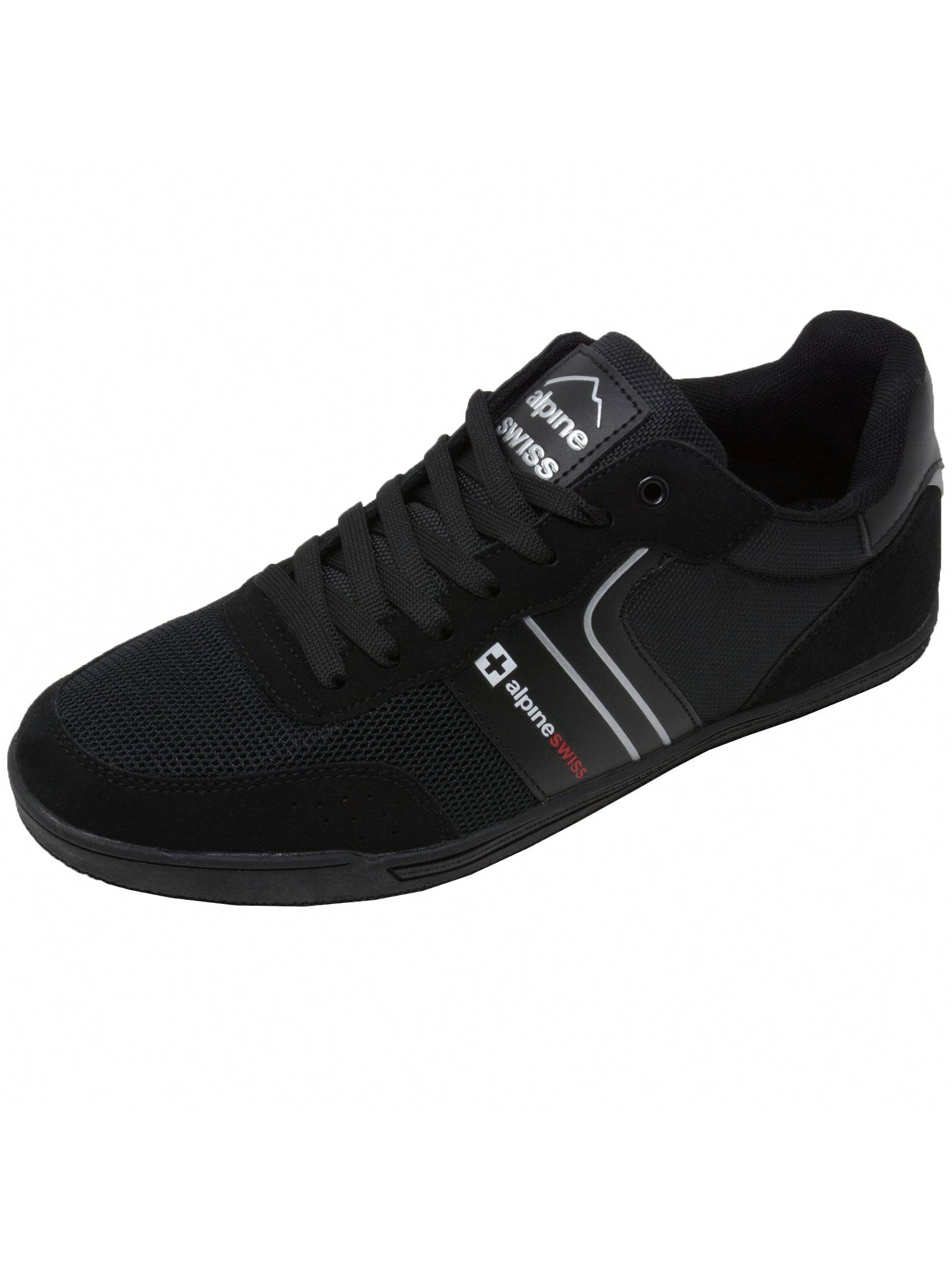 Alpine Swiss Liam Mens Fashion Sneakers Suede Trim Low Top Lace Up Tennis Shoes - image 3 of 7