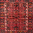 thumbnail image 1 of Ahgly Company Indoor Square Traditional Chestnut Brown Persian Area Rugs, 8' Square, 1 of 6