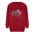 thumbnail image 3 of WXLWZYWL Trendy Sweatshirts For Women 2023 Women Casual Valentine'S Day Printing Long Sleeve Tops Hoodless Sweatshirts, 3 of 3