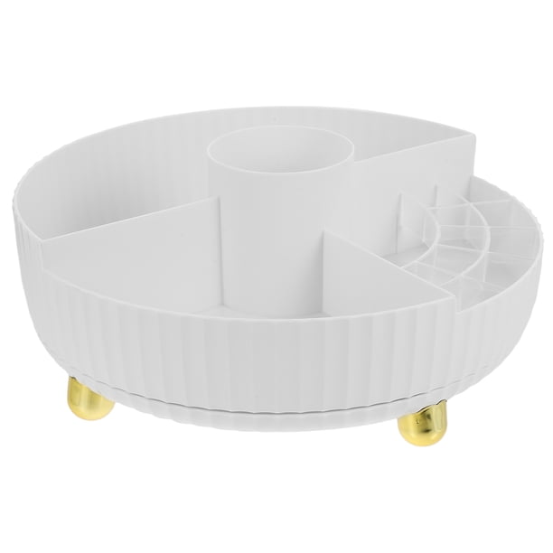 Organizador de maquillaje giratorio, tocador, organizador de baño, cosméticos, cuidado de la piel, organizador de Perfume