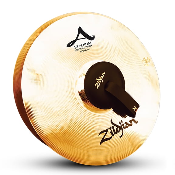 Pre-Owned ZILDJIAN A0468 16" STADIUM MEDIUM PAIR ORCHESTRAL CYMBALS W/ BRIGHT MID SOUND