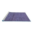 thumbnail image 2 of Ahgly Company Machine Washable Indoor Rectangle Abstract Blue Modern Area Rugs, 2' x 3', 2 of 4