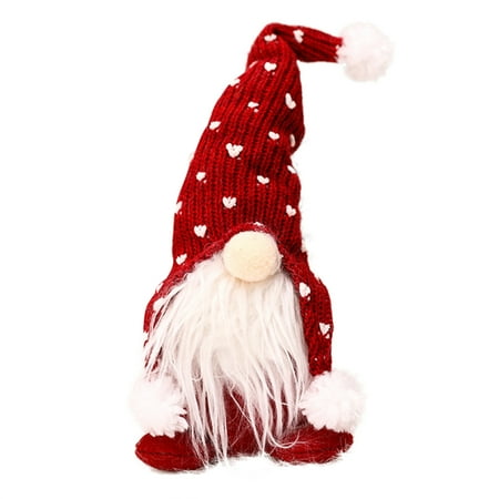 

Christmas Gnome Ornaments Funny Standing Plush Dolls New Year Decoration