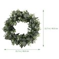 thumbnail image 3 of Decorative Artificial Green Eucalyptus Leaf Wreath Faux Green Wreath for Wall, 3 of 3