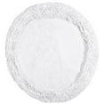 thumbnail image 5 of Better Trends 30'' x 30'' Round Shape Bathroom Rug with Non Slip Backing 100% Cotton Water Absorbent, Machine Washable, (White) Shaggy Border Collection, 5 of 6