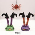 thumbnail image 4 of Witch Legs Halloween Table Decorations, Striped Witch Legs, Upside Down Wicked Witch Legs Prop for Home Tabletop Decor, Halloween Witch Decorations, 4 of 6