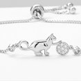 thumbnail image 4 of Pulseras shaofei 2 pulseras para mujer diseño de cordón antioxidante con diamantes de imitación gato, 4 of 5