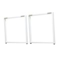 thumbnail image 3 of Banco de escritorio de 2 piezas Piernas de comedor Mesa de metal Pierna creativa de servicio de trabajo de rectángulo de servicio pesado Piernas de es, 3 of 8