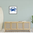 thumbnail image 2 of Stupell Industries Detailed Crab Wildlife Blue Ocean Sea Life Painting Black Framed Art Print Wall Art, Design by Patti Mann, 2 of 7