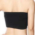 thumbnail image 4 of Women‘s Seamless Bandeau Crop Tube Top Bra Strapless Padded Bralette, 4 of 10