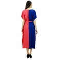thumbnail image 4 of Bimba Womens Long Rayon 2 Colours Kaftan With Belt Designer Beach Cover Up Caftan Maxi Dress, 4 of 9