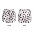 thumbnail image 3 of Gukieu Poodle Dog Print Women's Sports Shorts with Drawstring Elastic Waistband for Running, Yoga, Fitness-Medium, 3 of 7