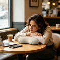 thumbnail image 6 of Mini Memory Foam Nap Pillow Portable Lightweight Ergonomic Sleep Cushion for Travel Office Desk Car Airplane, 6 of 6