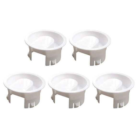 BESTOYARD Wear-Resistant Pitcher Lid, White Plastic, Excellent Texture, Sealing Property, for Home, 5Pcs