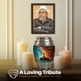 thumbnail image 3 of Yatskia Cross with Rainbow Little Memorial Burial Urns for Human Ashes Adult Mother and Father, Small Funeral Keepsake Urn for Ashes Adult Male, (Monar Pack of 1, 3 Inch), 3 of 8
