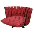 thumbnail image 3 of Metalona Swivel Counter Stool 26" Seat - Red Vinyl - Gray Metal Base, 3 of 3