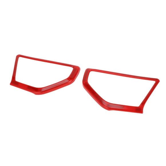 Unique Bargains 1 Pair A Pillar Speaker Cover Trim for Jeep Wrangler JL JLU 18-24 Window A Pillar Front Speaker Cover Stereo Audio Frame Trims ABS Red