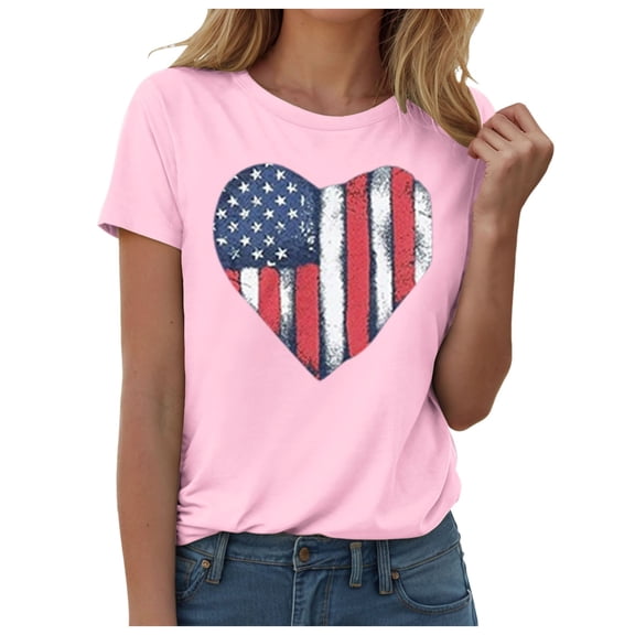 250 Anniversary USA 250th American Flag Patriotic 250 Years Womens T-Shirt Pink,L