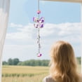 thumbnail image 4 of Crystal Sun Catcher Window Hanging Ornament, Artificial Crystal Suncatcher Charms, Butterfly Crystal Sun Catcher, Handmade Wind Chime Pendants, Outdoor Garden Plants & Hanging Ornaments​, 4 of 6