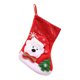 thumbnail image 3 of Calcetines navideños de tela no tejida, rojos para colgar en Navidad Oso, 3 of 8