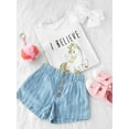 thumbnail image 3 of I Believe In Unicorns! Slogan T-Shirt Toddler -Image by Shutterstock,  3 Toddler, 3 of 4