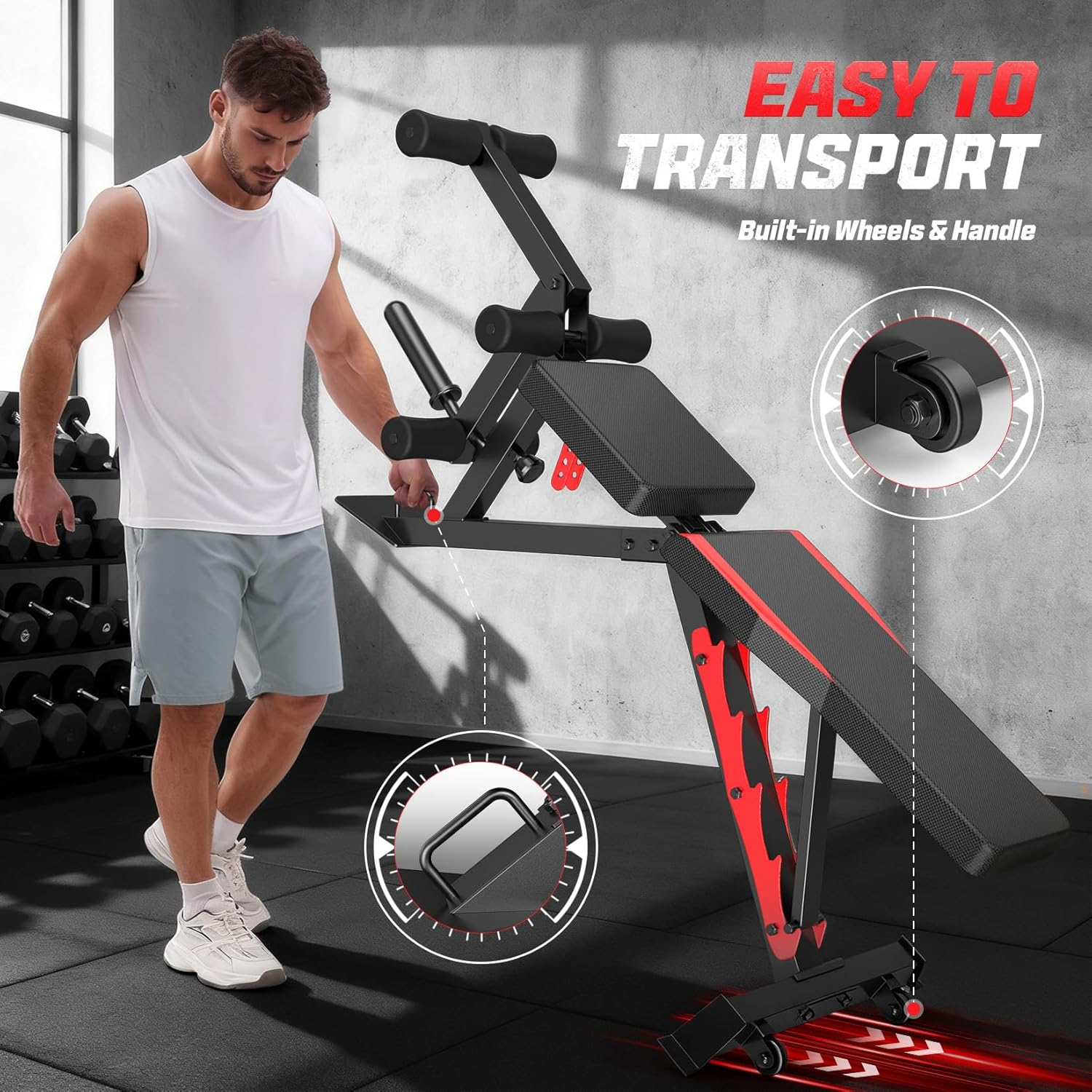 Vibespark 1200 lb Weight Bench with Leg Developer photo 5