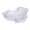White, variant on Shallow Tortoise Water Dish Smooth Reptile Bathing Pool Easy Clean Turtle Tub for Gecko Bearded Outdoor Habitat