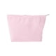thumbnail image 1 of Bolsas de maquillaje de rayas de seersucker únicas 1 Pc Blanco Rosa Poliéster, 1 of 1