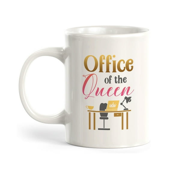 Office of the Queen 11oz Plastic Coffee Mug Drinkware Gift