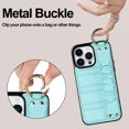 thumbnail image 3 of ELEHOLD Luxury Leather Case for iPhone 13 Pro Max 6.7" with Anti-Loss Wristband Metal Ring Buckle Full Body Protective Shockproof Anti-Scratch Phone Case,Mint, 3 of 7