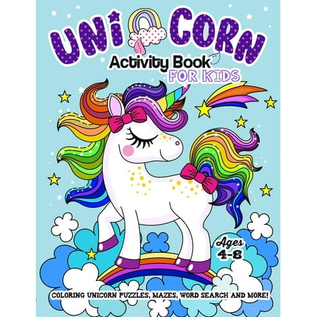 unicorn activity book for kids ages 4 8 beautiful and magical unicorn