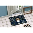 thumbnail image 4 of Carolines Treasures BB5075MAT 18 x 27 in. Blue Flowers Cavalier Spaniel Indoor or Outdoor Mat, 4 of 4