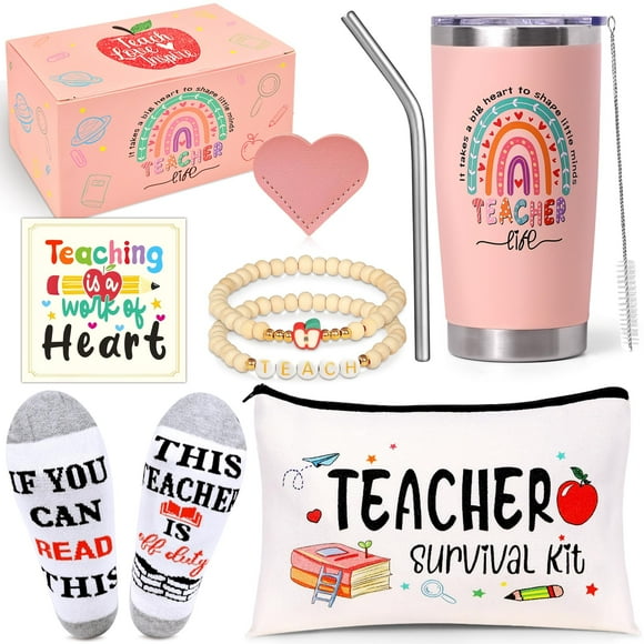 Set de regalo U-Goforst Teacher Appreciation para mujer con vaso de 590 ml