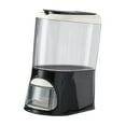 thumbnail image 3 of Contenedor de arroz transparente, contenedor de cereales, cubo para granos con tapa extraíble, seco negro, 3 of 9