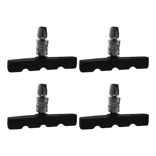 4x juego de pastillas de freno de bicicleta de repuesto sin ruido zapatas de freno delanteras y traseras bloques de freno de bicicleta para accesorios 70mmx15mmx40mm