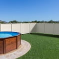 thumbnail image 3 of 6ft H x 6ft W (1 Panel + 1 Post) Permanent No Dig WamBam  Fence Kit, Durable White Vinyl Privacy Fence, BLI19110, 3 of 10