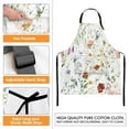 Apron For Women & Men - 32"x28" Kitchen Cooking Baking Apron With Pockets, Waterproof Polyester