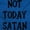 Royal, variant on Not Today Satan Funny Christian Zip Up Hoodie Men's Women's Brisco Brands L