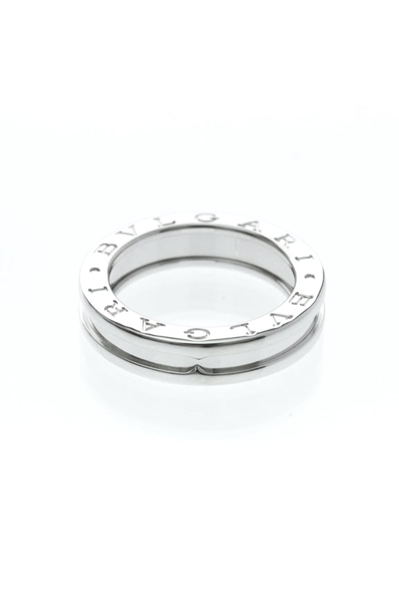 Pre-Owned Bvlgari B.zero1 White Gold (18K) Fashion No Stone Band Ring Silver