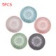 thumbnail image 1 of Dsseng - Paquete de 5 protectores de desagüe de ducha de silicona para baño, bañera, cocina, fácil de instalar y limpiar., 1 of 7
