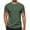 Olive Green, variant on Stretch Fitness T-Shirt Men Gym Short Sleeve Quick Dry Muscle Tee Black S