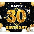 thumbnail image 3 of Decorative Design Happy Birthday Banner Gift Elements Party Backdrop Balloon Decoration 30th Birthday Celebration for Birthday Party Indoor Decoration Photo Shoot, 3 of 5