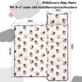 thumbnail image 5 of Cow and Smile White Pattern Toddler Nap Mat with Pillow & Blanket, Soft Sleeping Mat for Preschool Daycare Travel Sleepovers, 5 of 6