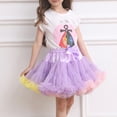 thumbnail image 2 of JIAYUE Girls Trendy Skirt Above Knee Fashionable Ball Gown Ballet Tutu Layered Party Up For Toddler Kids Stylish Children Skirts, 2 of 5