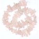 thumbnail image 5 of Piedra preciosa curativa de cuarzo rosa Natural, punto de punta de lágrima suave, colgante de 5-23mm, cuentas de gota de 15 pulgadas para fabricación de joyería artesanal, 5 of 5