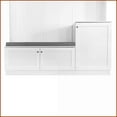 thumbnail image 6 of Hall Tree with Cushioned Bench, Storage & Coat Hooks, Modern | White | MDF, 6 of 20