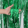 thumbnail image 4 of ziyahi Rideau de Papier Vert Patrick'S Day Pluie Frange Porte Rideau Irlandais Festival Fête Décor de Fond de Mariage, 1x3, 4 of 8